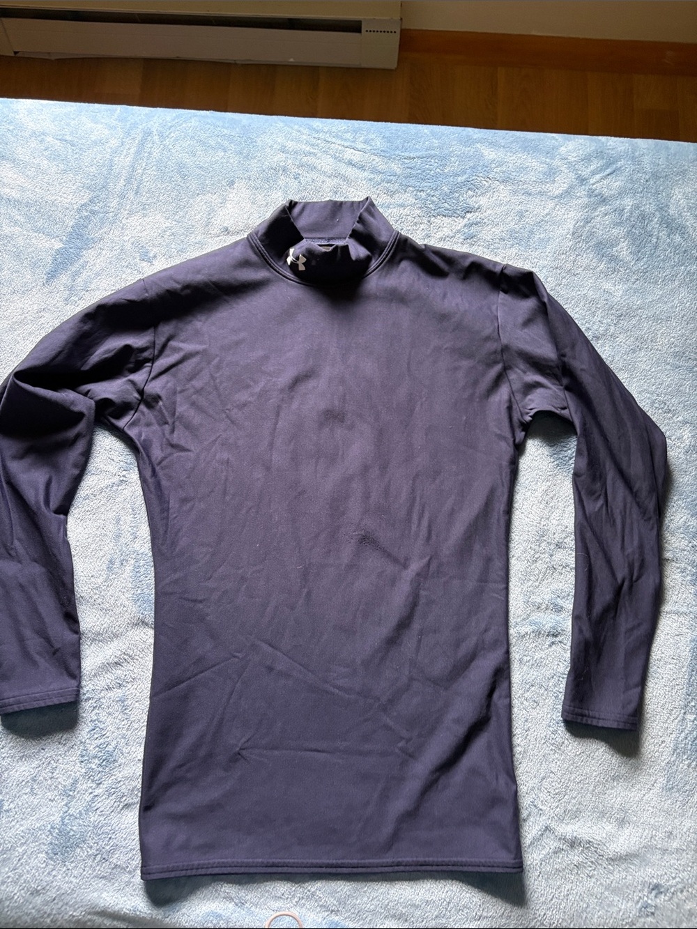 Under Armour Men's Dark Navy Mock Neck Performance Top